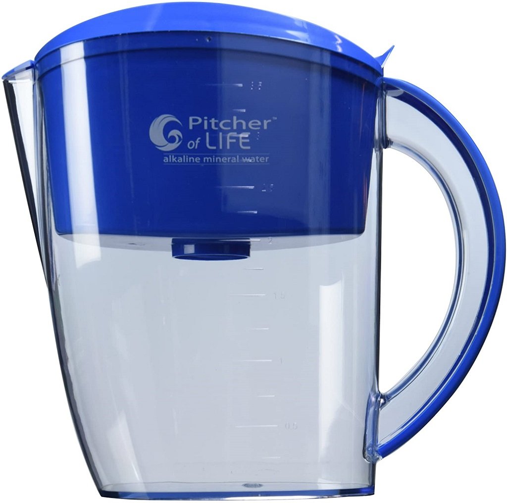 large image of Pitcher of Life alkaline water filter pitcher on white background