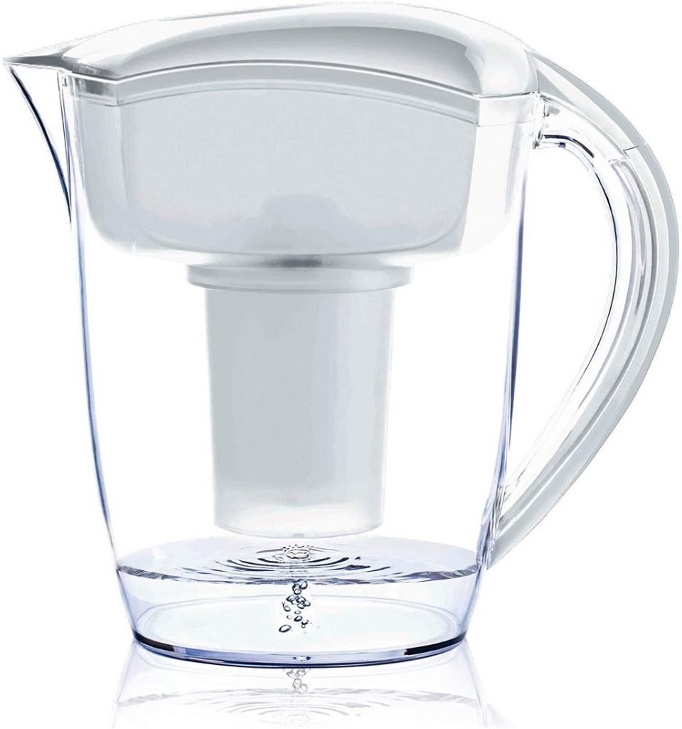 Santevia alkaline water filter pitcher - side view
