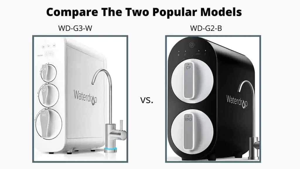 comparison of waterdrop ro systems G2 vs G3